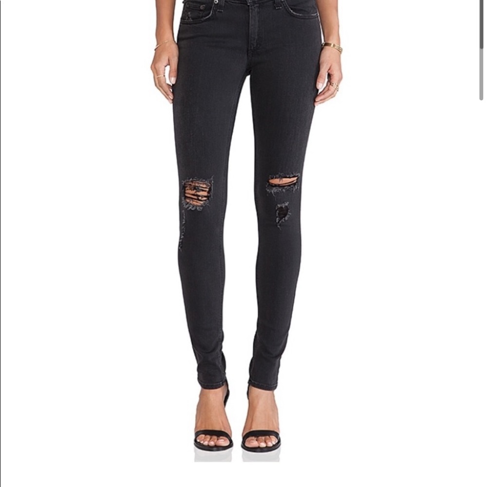 Rag & Bone - Legging Distressed Black